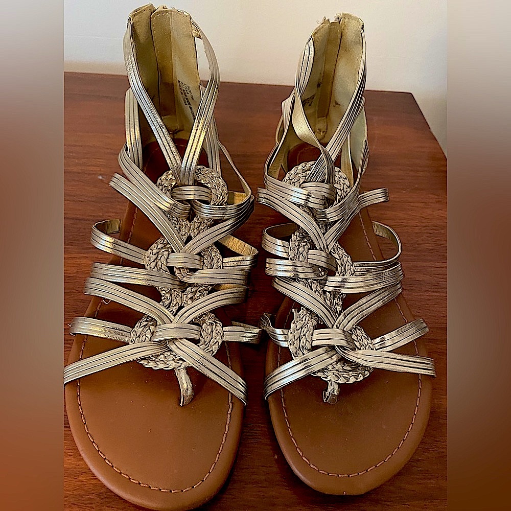 Gladiator Egyptian style Sandals, women’s 7.5, like new.